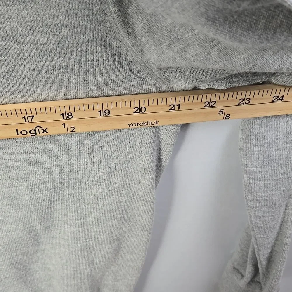 J. Crew Mercantile Men's Light Gray Crewneck Sweater Long Sleeve 1/4 Zip Up Sz L